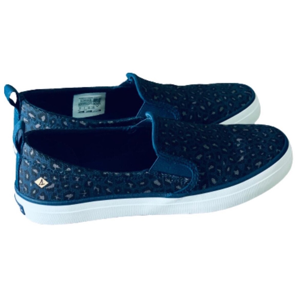 Sperry Top-Sider Crest Twin Gore Animal Print Slip On Sneaker Size 8.5 M Memory